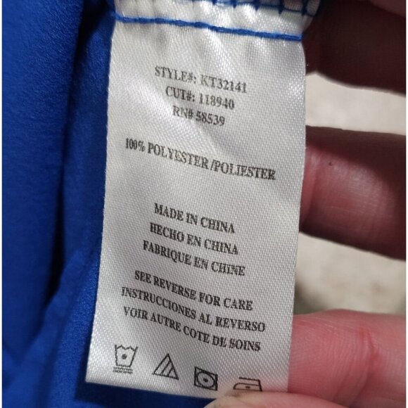 Kut From The Kloth Small Blue Button Up Blouse Office Preppy Y2K Classic Academy - Picture 5 of 7